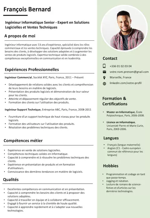 CV Ingénieur Informatique