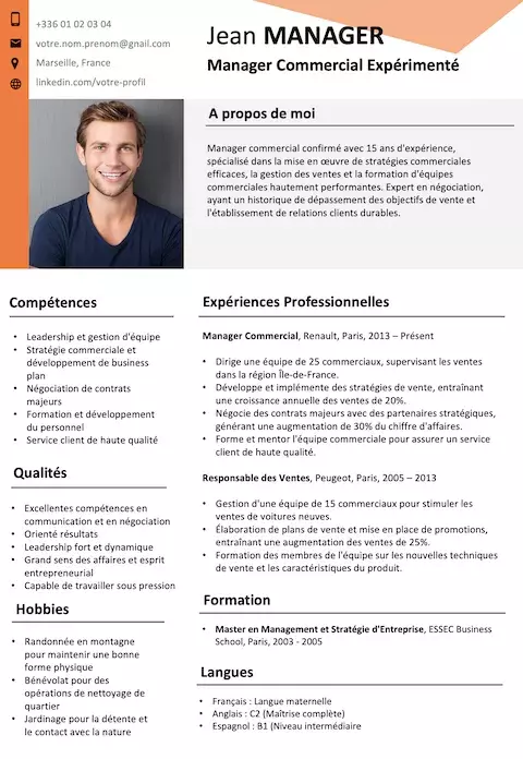 CV Manager Commercial