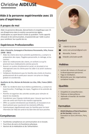 cv aide à la personne